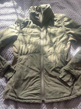 The North Face Olive Green Women's Insulated Zip Jacket
